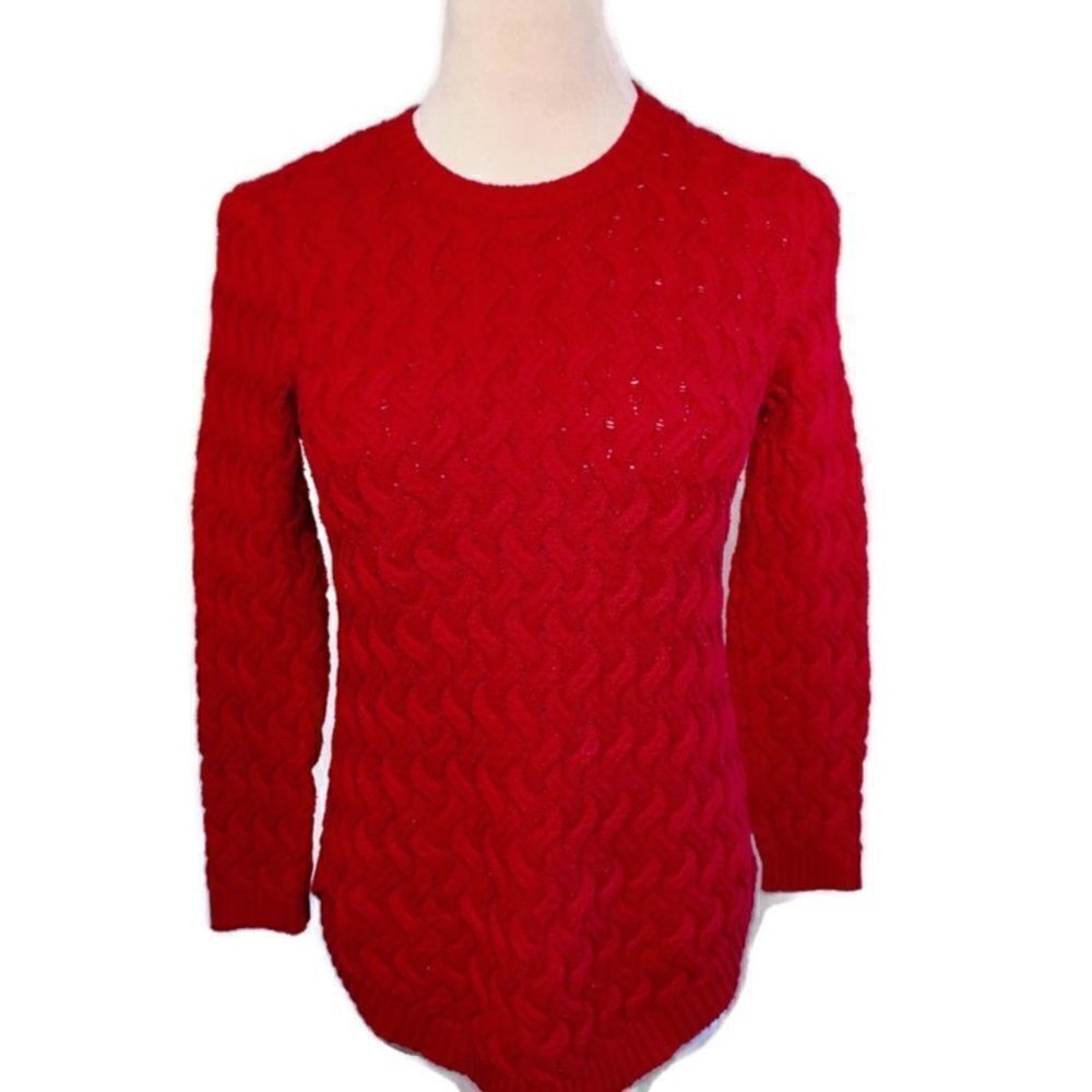 Jeanne Pierre Maroon Sweater Sz M